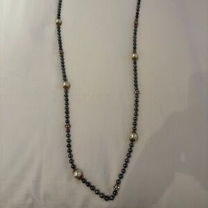 Vintage Pearl and Gold Necklace